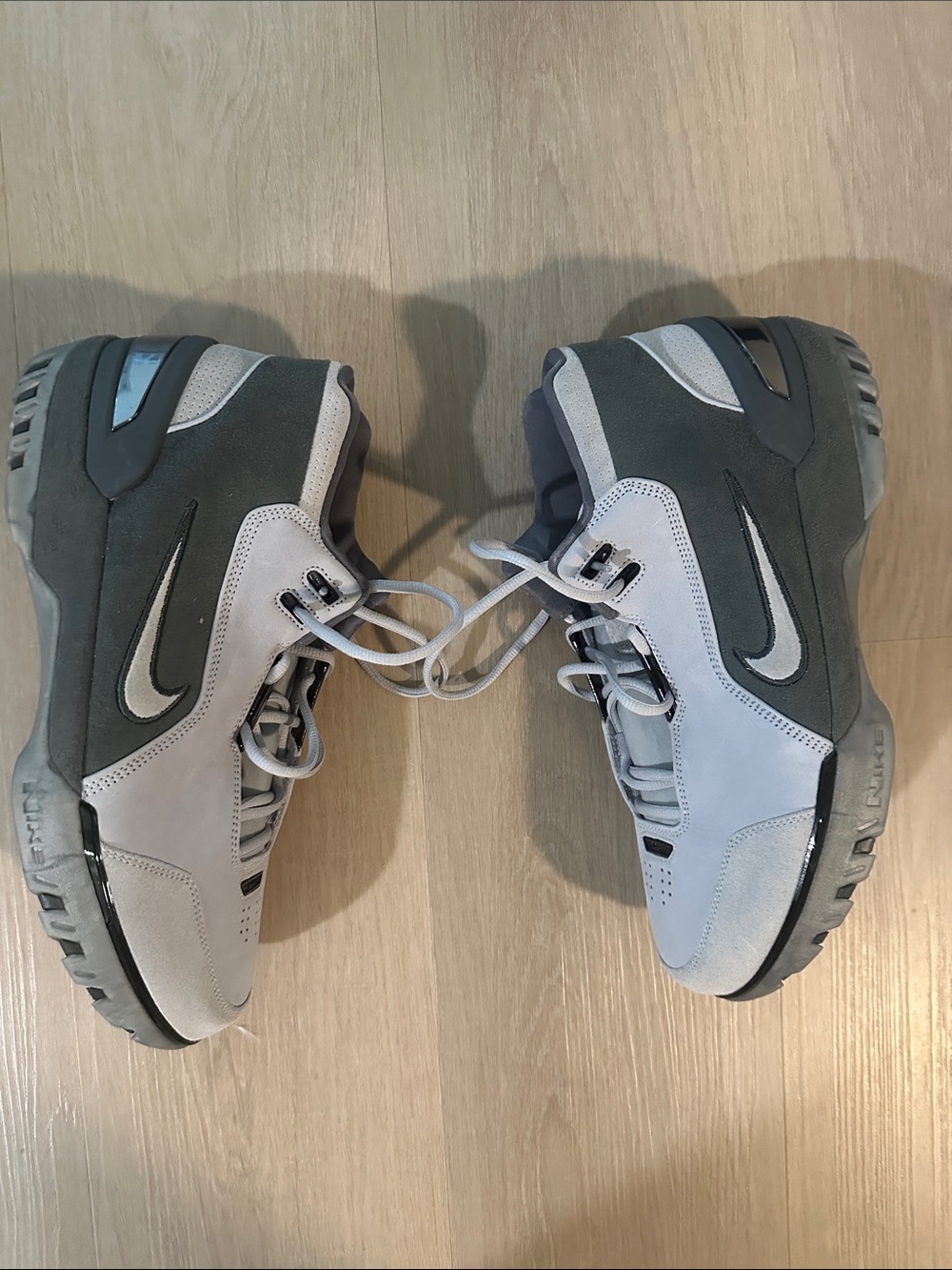 Nike LeBron Zoom Generation Light Grey and Charcoal High-Top Trainers